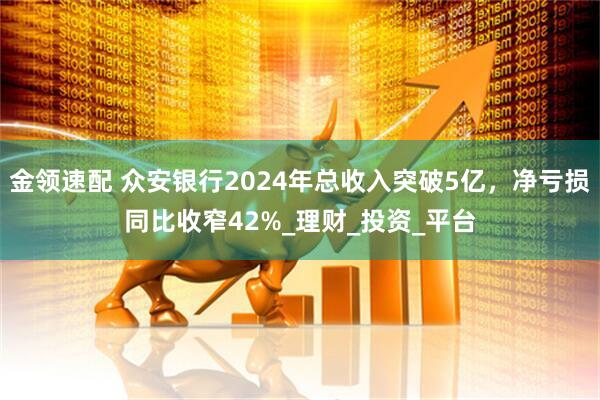 金领速配 众安银行2024年总收入突破5亿，净亏损同比收窄42%_理财_投资_平台