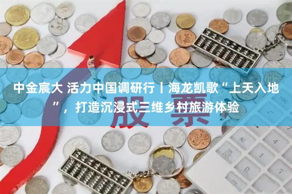 中金宸大 活力中国调研行丨海龙凯歌“上天入地”，打造沉浸式三维乡村旅游体验