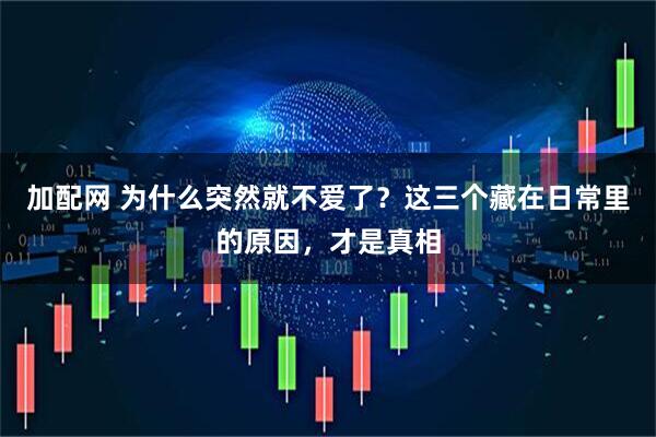 加配网 为什么突然就不爱了？这三个藏在日常里的原因，才是真相
